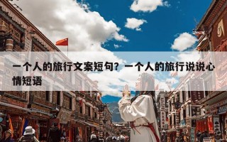 一个人的旅行文案短句？一个人的旅行说说心情短语