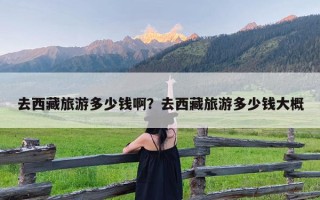 去西藏旅游多少钱啊？去西藏旅游多少钱大概