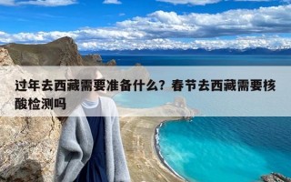 过年去西藏需要准备什么？春节去西藏需要核酸检测吗