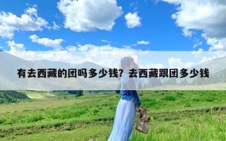 有去西藏的团吗多少钱？去西藏跟团多少钱