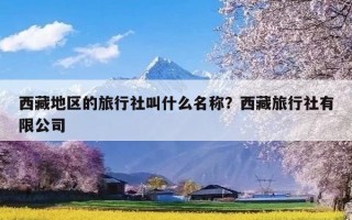 西藏地区的旅行社叫什么名称？西藏旅行社有限公司