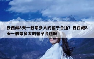 去西藏8天一般带多大的箱子合适？去西藏8天一般带多大的箱子合适呀