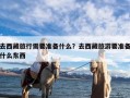 去西藏旅行需要准备什么？去西藏旅游要准备什么东西