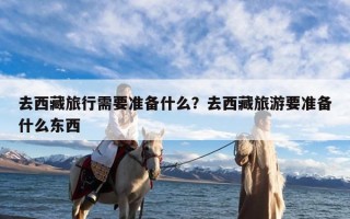 去西藏旅行需要准备什么？去西藏旅游要准备什么东西