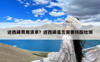 进西藏费用清单？进西藏是否需要核酸检测