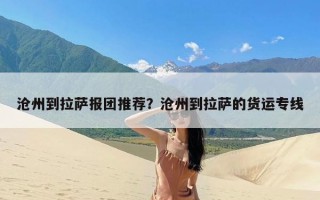 沧州到拉萨报团推荐？沧州到拉萨的货运专线