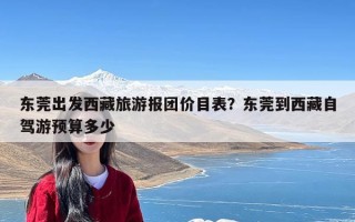 东莞出发西藏旅游报团价目表？东莞到西藏自驾游预算多少