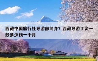 西藏中国旅行社导游部简介？西藏导游工资一般多少钱一个月