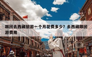 跟团去西藏旅游一个月花费多少？去西藏跟团游费用