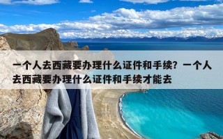 一个人去西藏要办理什么证件和手续？一个人去西藏要办理什么证件和手续才能去