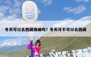 冬天可以去西藏珠峰吗？冬天可不可以去西藏