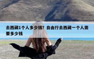 去西藏1个人多少钱？自由行去西藏一个人需要多少钱