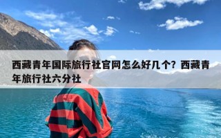 西藏青年国际旅行社官网怎么好几个？西藏青年旅行社六分社