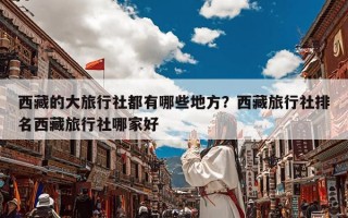 西藏的大旅行社都有哪些地方？西藏旅行社排名西藏旅行社哪家好