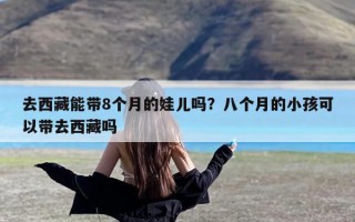 去西藏能带8个月的娃儿吗？八个月的小孩可以带去西藏吗