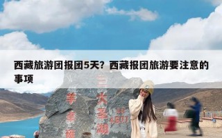 西藏旅游团报团5天？西藏报团旅游要注意的事项