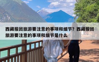 西藏报团旅游要注意的事项和细节？西藏报团旅游要注意的事项和细节是什么