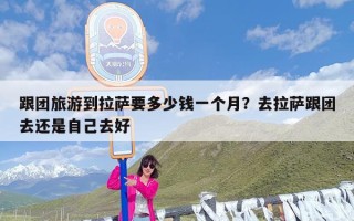 跟团旅游到拉萨要多少钱一个月？去拉萨跟团去还是自己去好