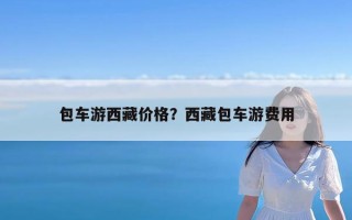 包车游西藏价格？西藏包车游费用