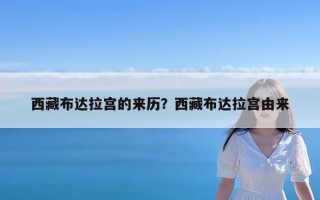 西藏布达拉宫的来历？西藏布达拉宫由来