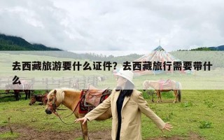 去西藏旅游要什么证件？去西藏旅行需要带什么