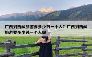 广西到西藏旅游要多少钱一个人？广西到西藏旅游要多少钱一个人呢