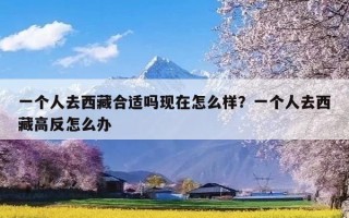 一个人去西藏合适吗现在怎么样？一个人去西藏高反怎么办