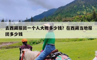 去西藏报团一个人大概多少钱？在西藏当地报团多少钱