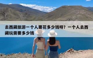 去西藏旅游一个人要花多少钱呀？一个人去西藏玩需要多少钱