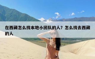 在西藏怎么找本地小团队的人？怎么找去西藏的人