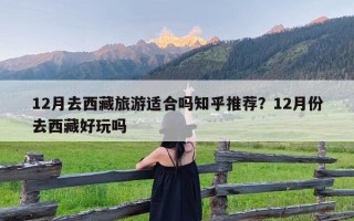 12月去西藏旅游适合吗知乎推荐？12月份去西藏好玩吗