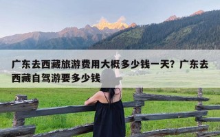 广东去西藏旅游费用大概多少钱一天？广东去西藏自驾游要多少钱