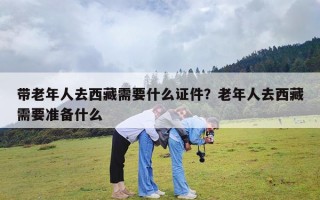 带老年人去西藏需要什么证件？老年人去西藏需要准备什么