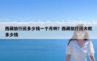 西藏旅行团多少钱一个月啊？西藏旅行团大概多少钱