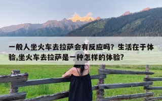 一般人坐火车去拉萨会有反应吗？生活在于体验,坐火车去拉萨是一种怎样的体验?