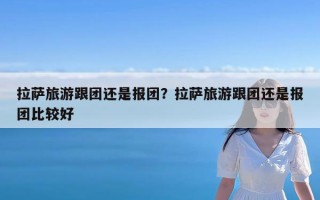 拉萨旅游跟团还是报团？拉萨旅游跟团还是报团比较好