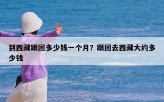 到西藏跟团多少钱一个月？跟团去西藏大约多少钱