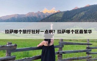 拉萨哪个旅行社好一点啊？拉萨哪个区最繁华