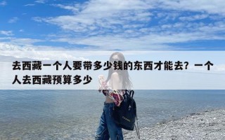 去西藏一个人要带多少钱的东西才能去？一个人去西藏预算多少