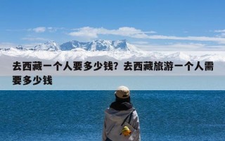 去西藏一个人要多少钱？去西藏旅游一个人需要多少钱