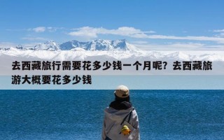 去西藏旅行需要花多少钱一个月呢？去西藏旅游大概要花多少钱