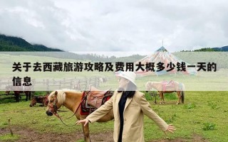 关于去西藏旅游攻略及费用大概多少钱一天的信息